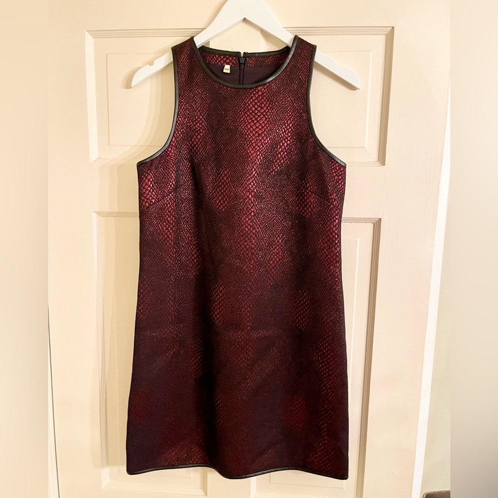 Anthropologie Red & Black Sleeveless Dress